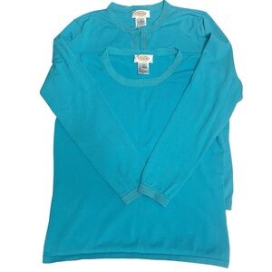 Talbots Women’s Blue Sweater Set Size Medium
